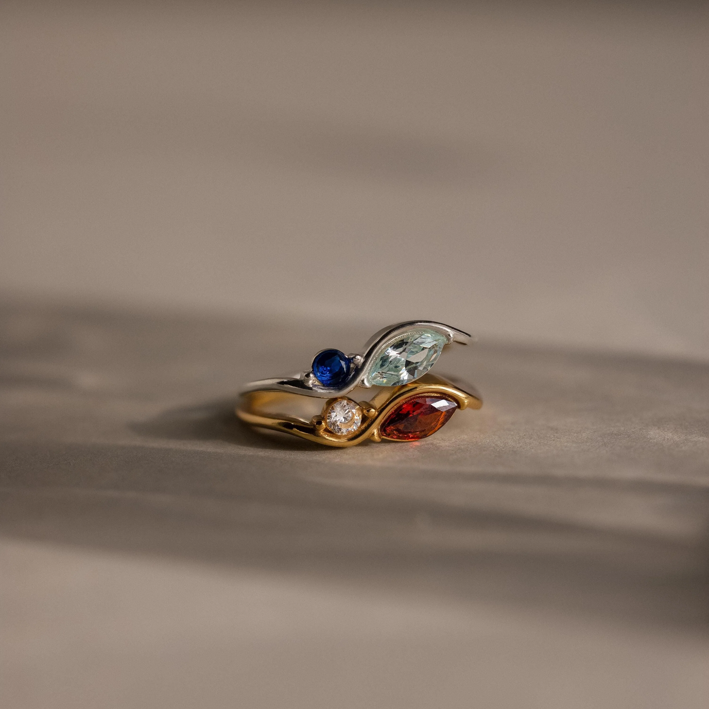 Toi et Moi Infinity Birthstone Ring - Image 5