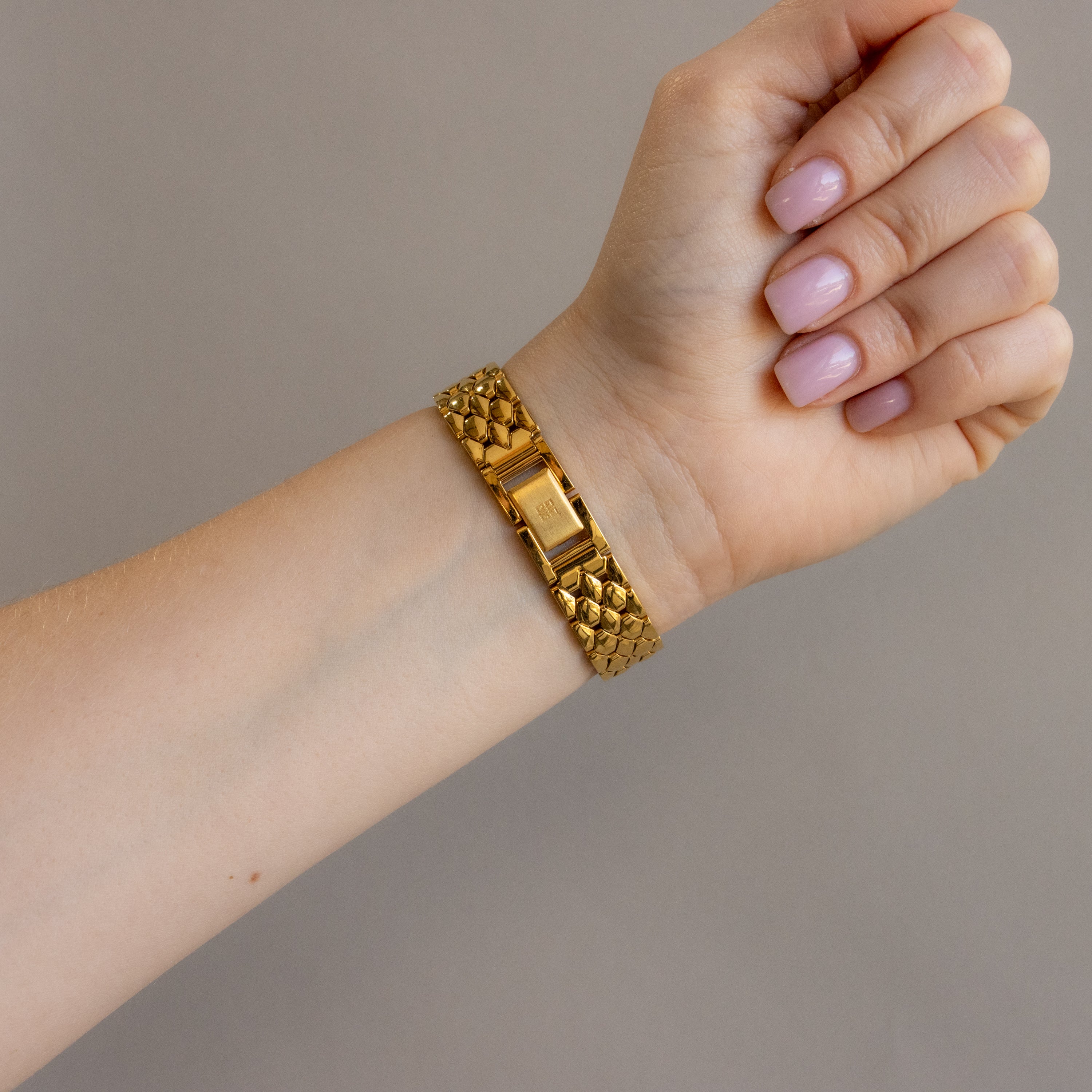 Vintage Givenchy Swiss Round Gold Watch - Image 3
